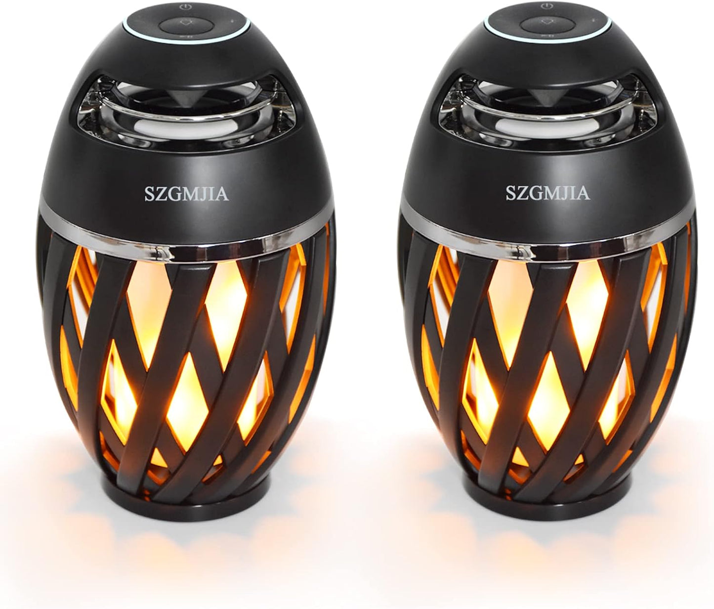 Led Flame Speakers, Flame Torch Atmosphere Speaker Bluetooth 4.2 Wireless Portable Outdoor HD Audio Waterproof Speaker