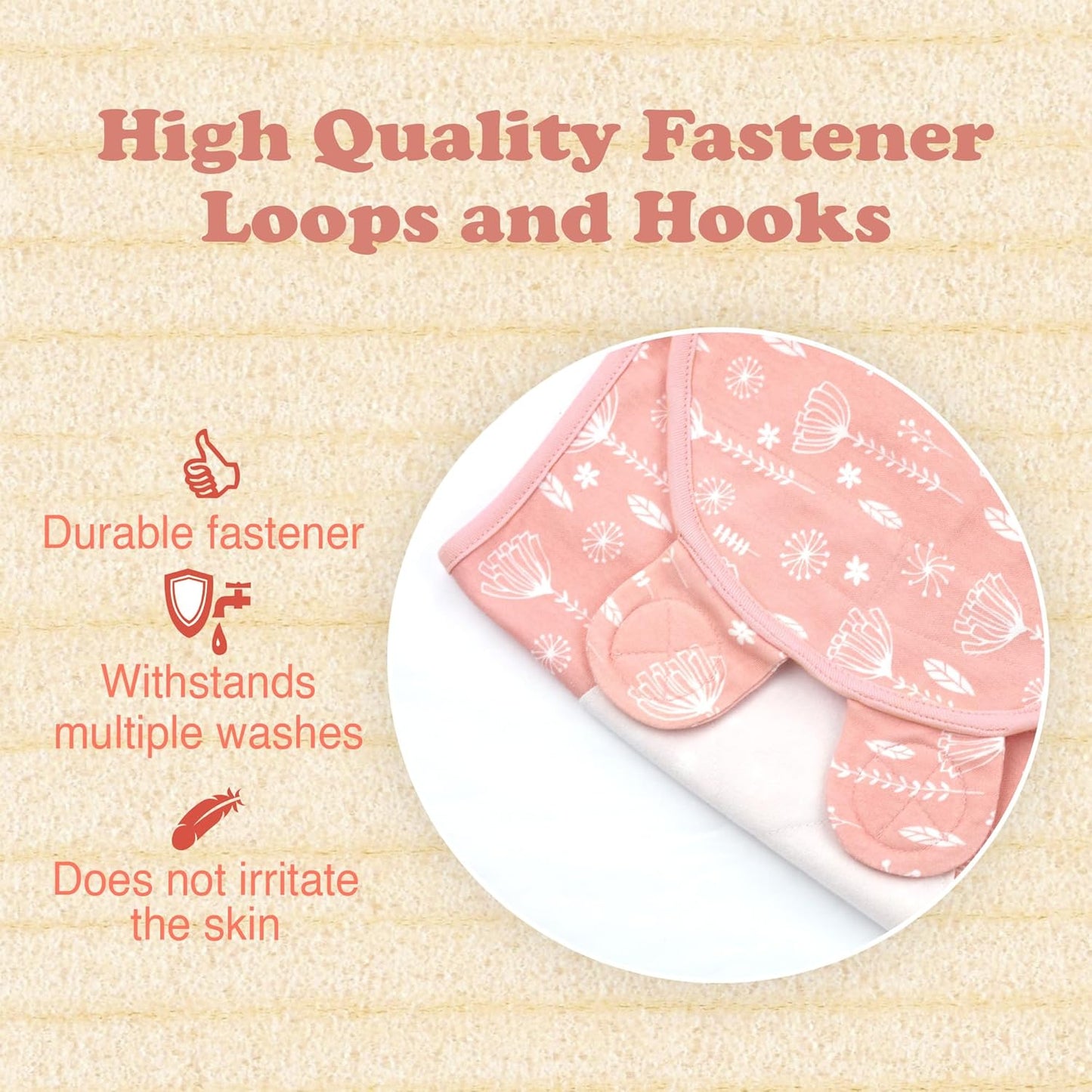 Swaddles for Newborns β 3-Pack Infant Swaddles 0-3 Months β Adjustable Swaddle Sleep Sack β Soft Organic Cotton Baby Wrap for Safe & Cozy Sleep (Rose Pink)