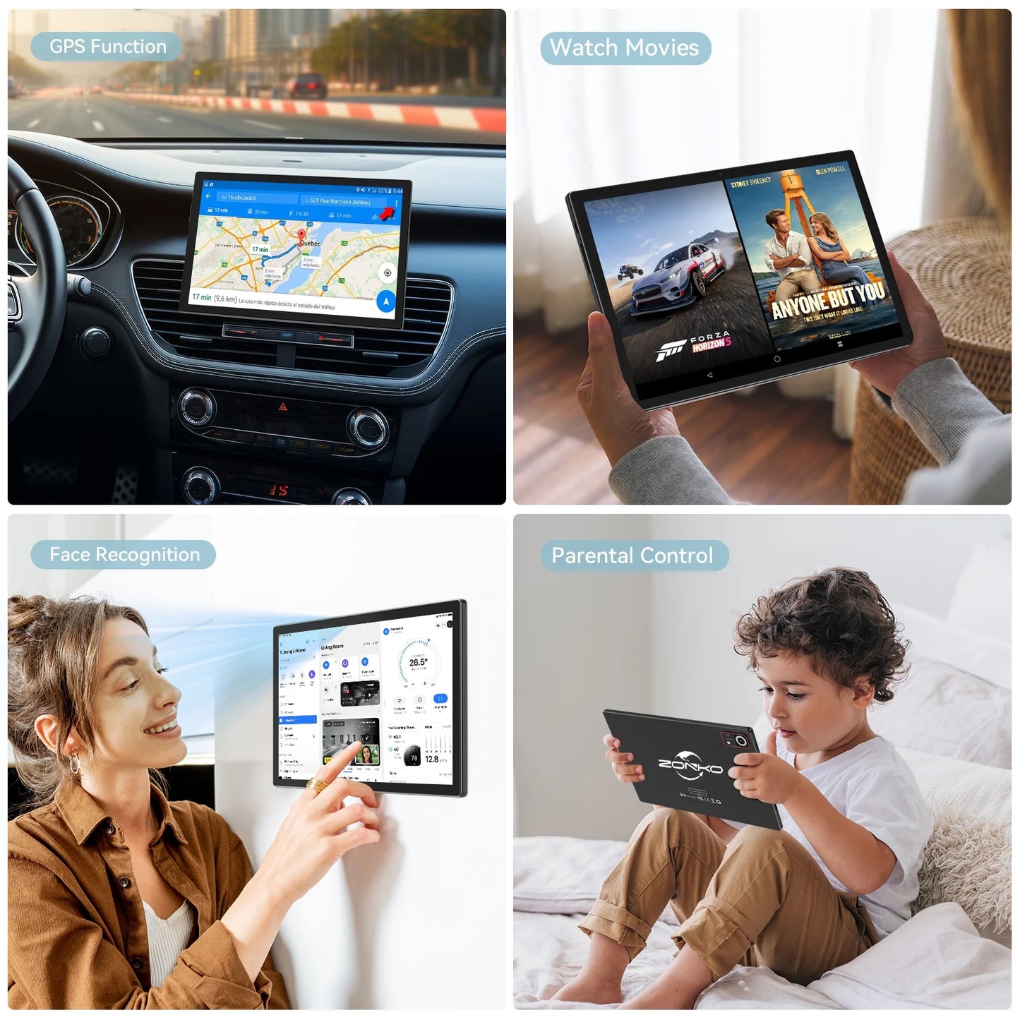 Android 14 Tablet,10 Inch Android Tablet,128Gb+8Gb+1Tb Expand,5G Wifi,Octa-Core,Unisoc T606 Cpu,7000Mah,Bluetooth 5.0,GPS,13MP+8MP Dual Camera,Face Unclock,Hd Display,Touchscreen,Tablet with Keyboard