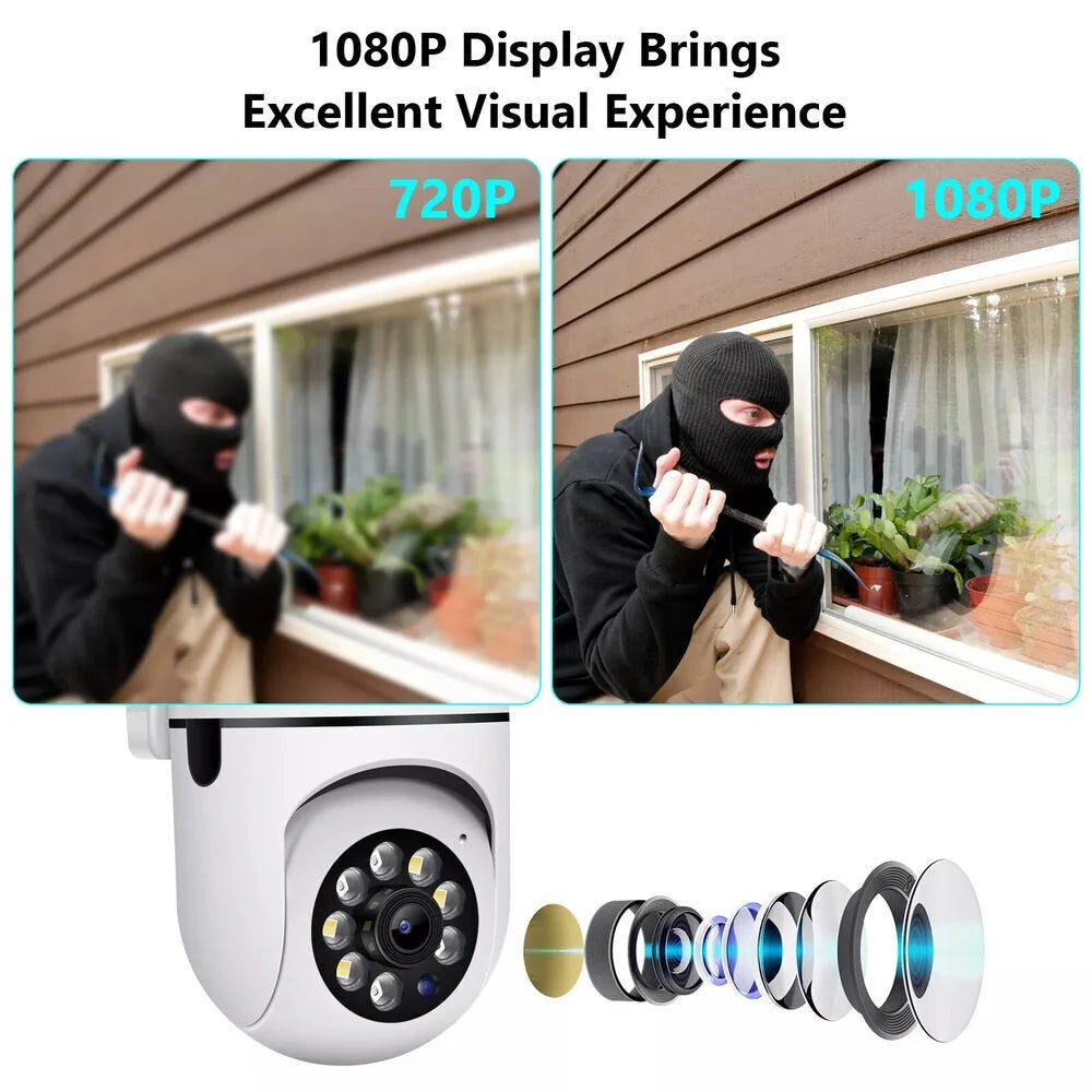 Wireless Home Security Camera 5G ,1080P Security Cameras Indoor with Motion Detection Wifi Night Vision Surveillance Camera ,2-Way Audio Camera with 32G Memory Card