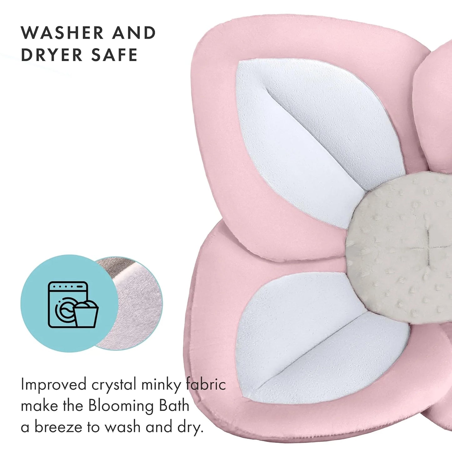 Baby Bath Seat, Baby Bathtub Pad for Newborn Infants to Toddler 0 to 6 Months and Up,Pink