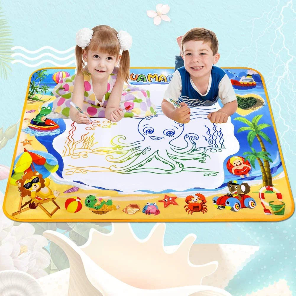 Water Doodle Mat, 40X32 Inches Water s for Toddlers 1-3, Water , Painting Mat Kids Educational Learning Toys 2 3 4 5 6 Year Old Girl Birthday Gifts