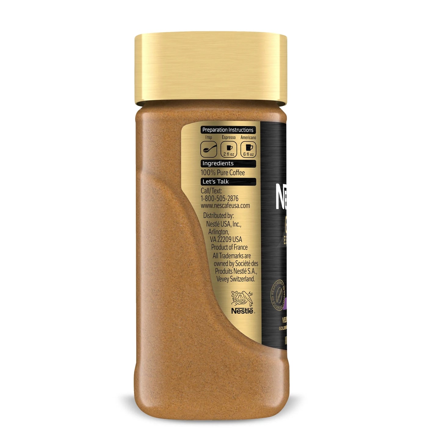 Gold Espresso Intense, Instant Coffee, 3.5 Oz