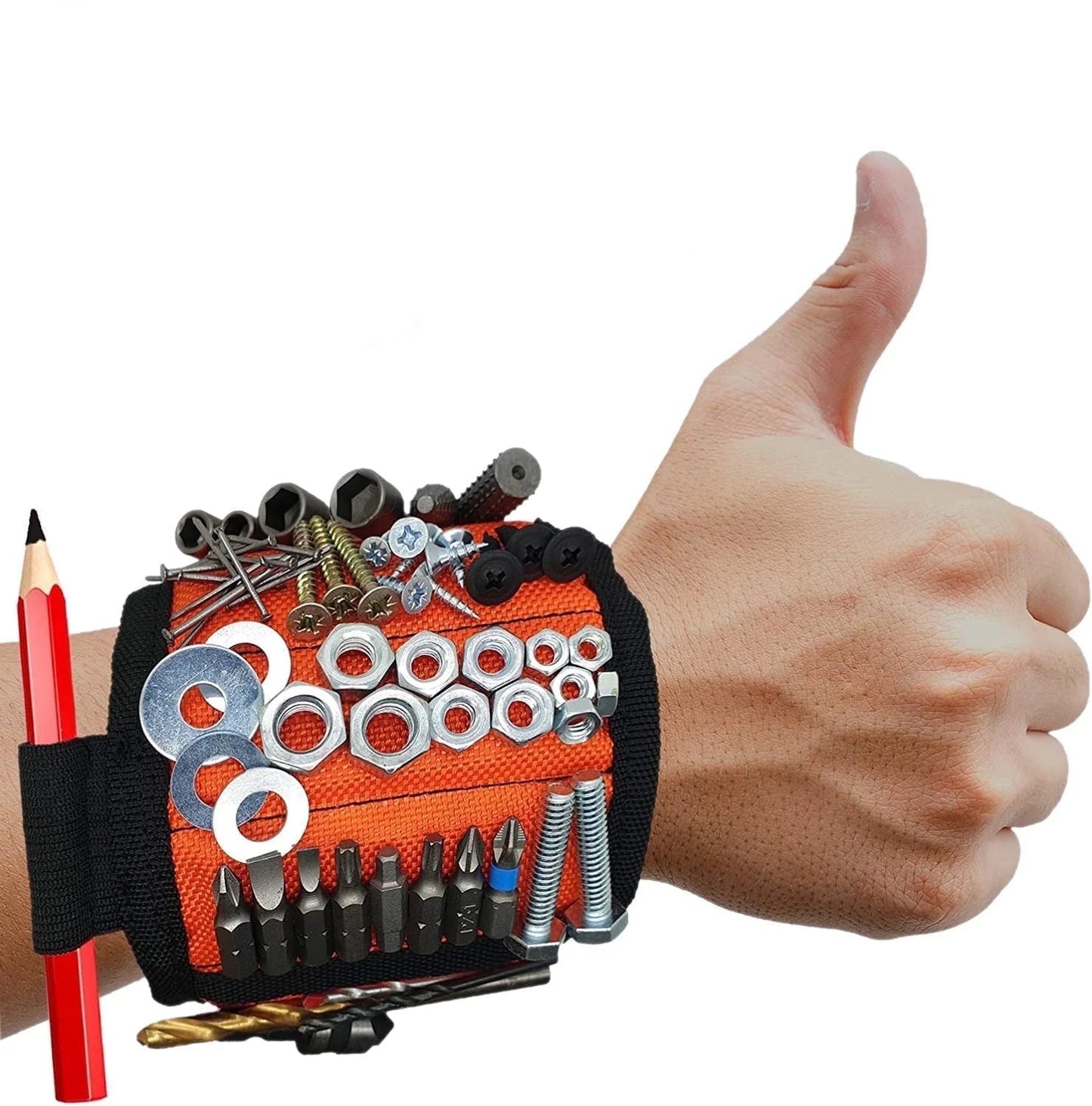 Magnetic Wristband, Perfect Stocking Stuffers for Men, Tool Belt Magnetic Wristband for Holding Screws, Nails, Drill Bits, Cool Gifts Gadgets for Men, Women, Dad, Husband, Carpenters