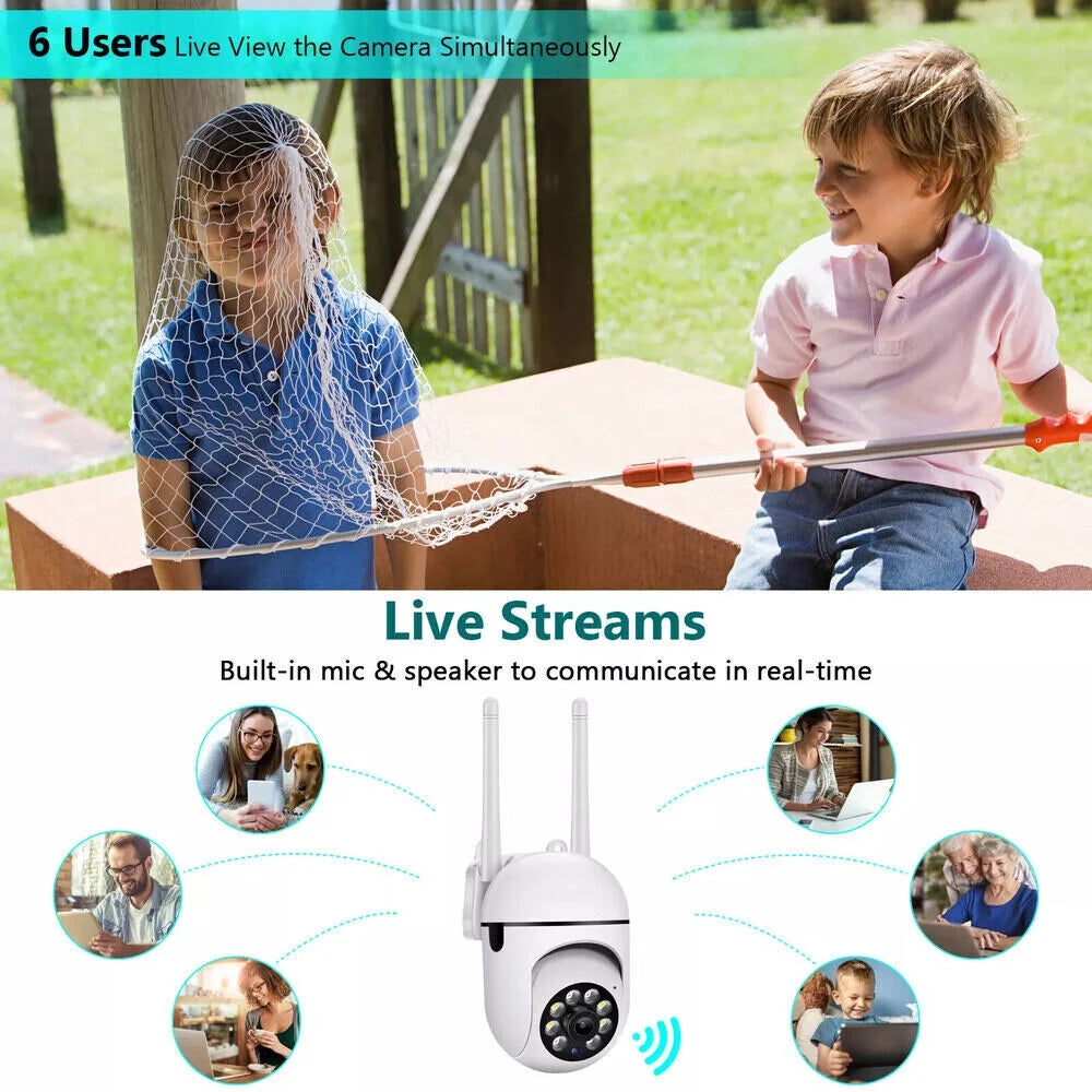 Wireless Home Security Camera 5G ,1080P Security Cameras Indoor with Motion Detection Wifi Night Vision Surveillance Camera ,2-Way Audio Camera with 32G Memory Card