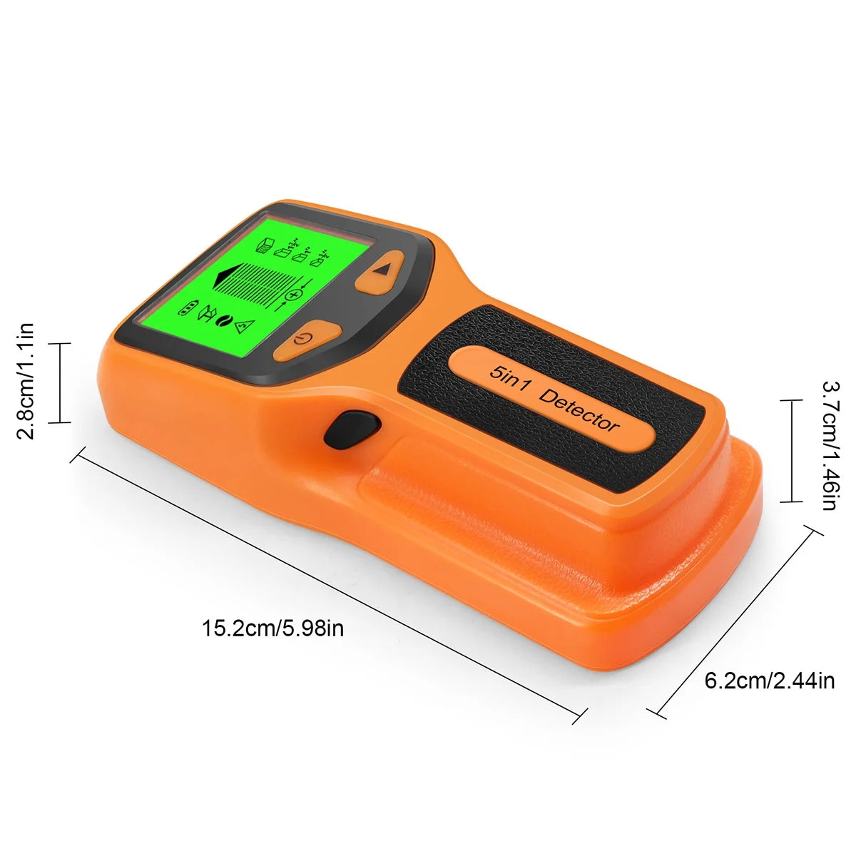 5 in 1 Electric Multifunctional Wall Scanner with Digital LCD Display & Sound Warning for Wood, Metal, Studs, Live AC Wires Magnetic Stud Sensor