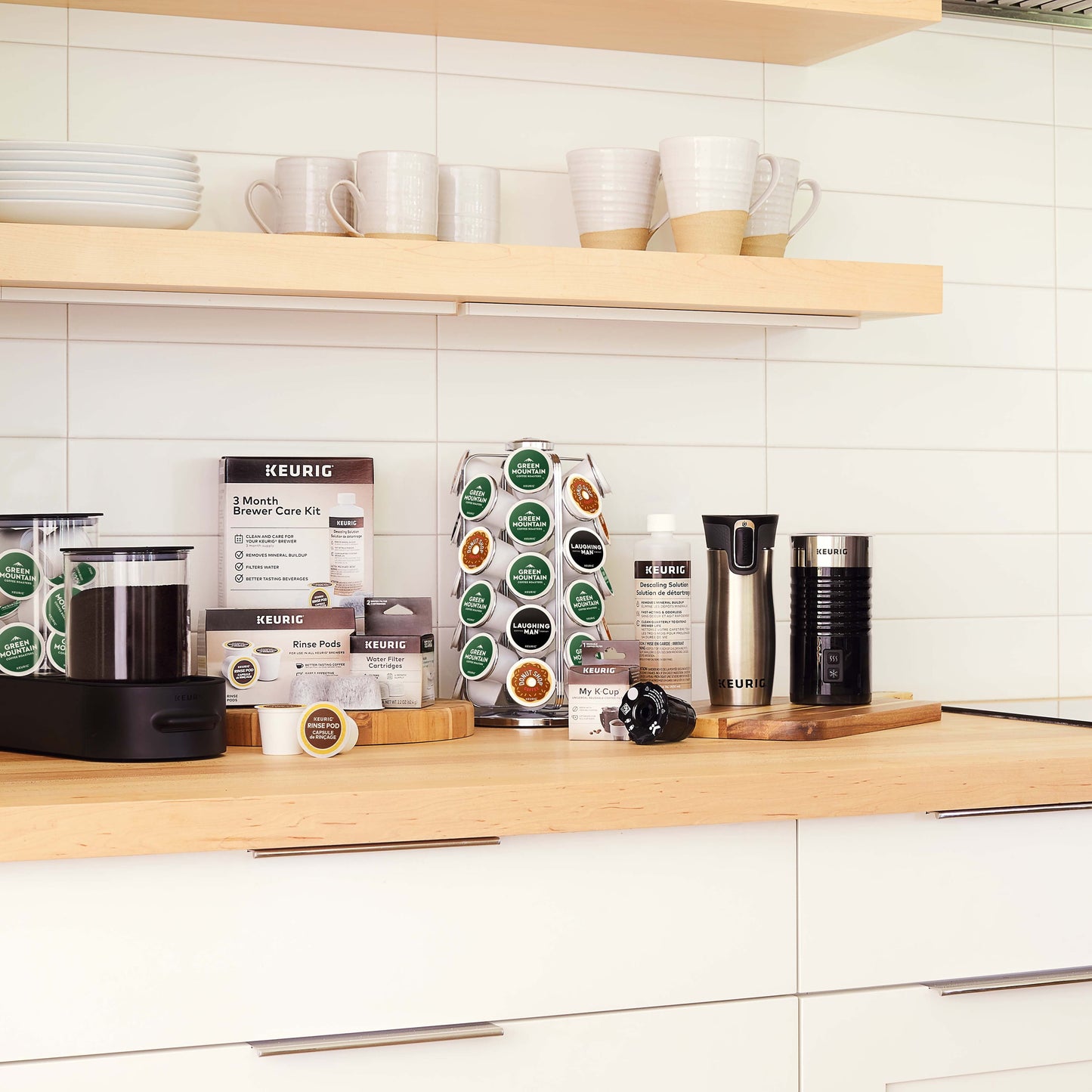 36Ct K-Cup Pod Storage Carousel Coffee Pod Storage Carousel, Holds and Organizes 36 K-Cup Pods, Chrome
