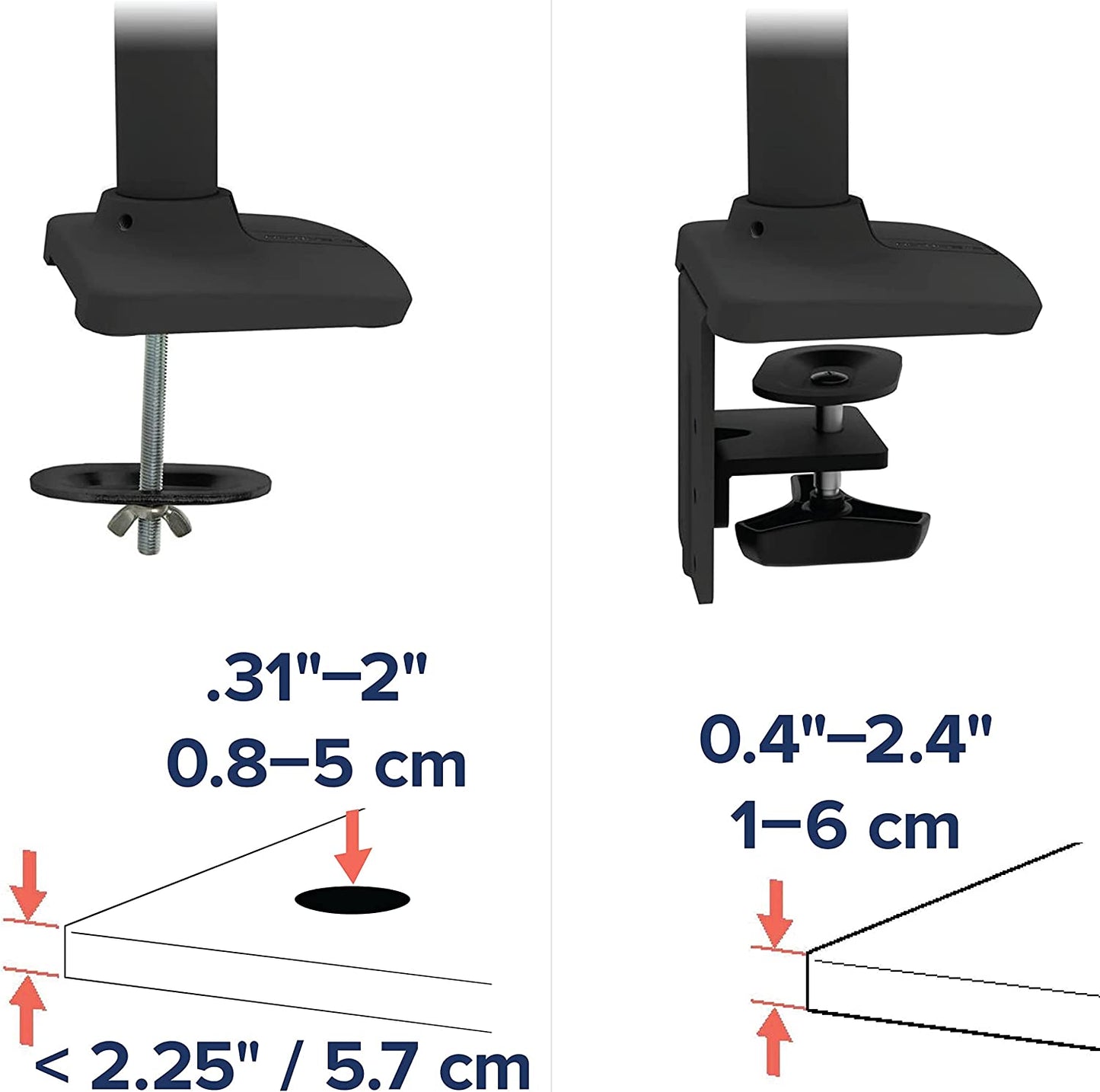 – LX Monitor Arm, Single Monitor Desk Mount – Fits Flat Curved Ultrawide Computer Monitors up to 34 Inches, 7 to 25 Lbs, VESA 75X75Mm or 100X100Mm – Matte Black