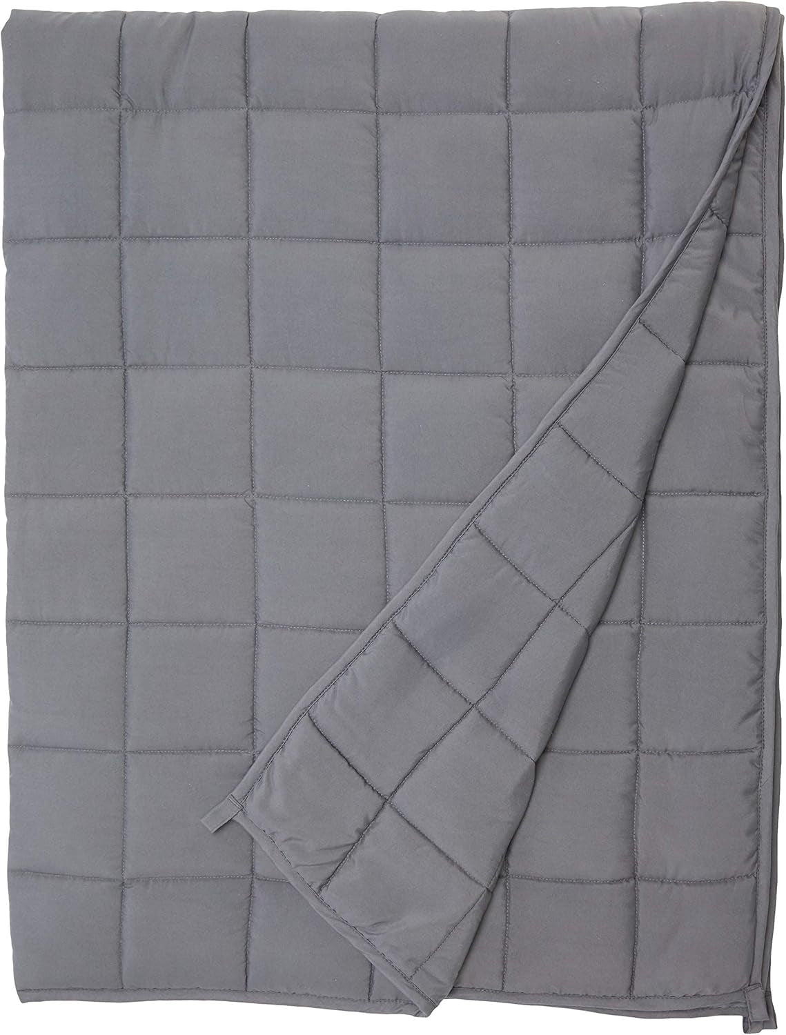 Adult Weighted Blanket Queen Size (15Lbs 60"X80") Heavy Blanket with Premium Glass Beads, (Dark Grey