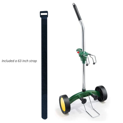 Potted Plant Mover Dolly Green with Rubber Flat Free round Wheels Stainless Steel Garden Pot Mover for Flower Trees