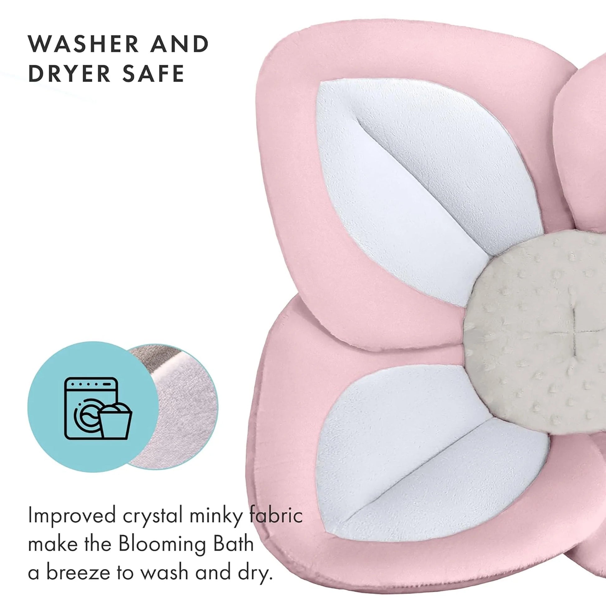 Baby Bath Seat, Baby Bathtub Pad for Newborn Infants to Toddler 0 to 6 Months and Up,Pink