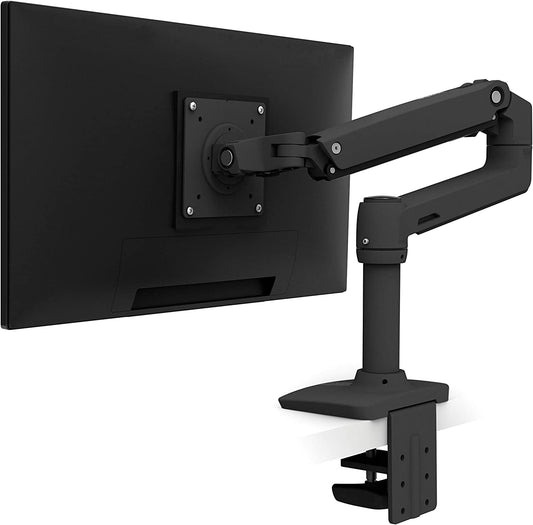 – LX Monitor Arm, Single Monitor Desk Mount – Fits Flat Curved Ultrawide Computer Monitors up to 34 Inches, 7 to 25 Lbs, VESA 75X75Mm or 100X100Mm – Matte Black