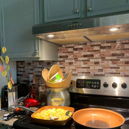 1 Sheet Peel and Stick Tile Backsplash for Kitchen in Marble Design