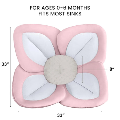 Baby Bath Seat, Baby Bathtub Pad for Newborn Infants to Toddler 0 to 6 Months and Up,Pink