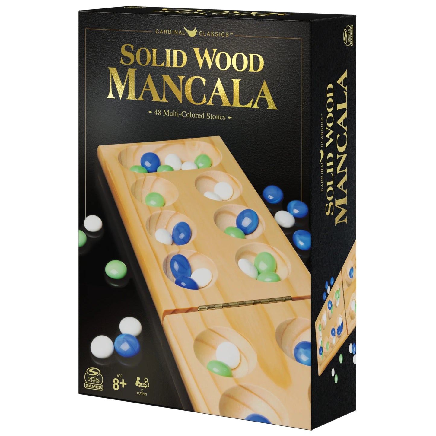 Spin Master Games, Mancala Strategy Board Game with Wood Board, for Ages 8+