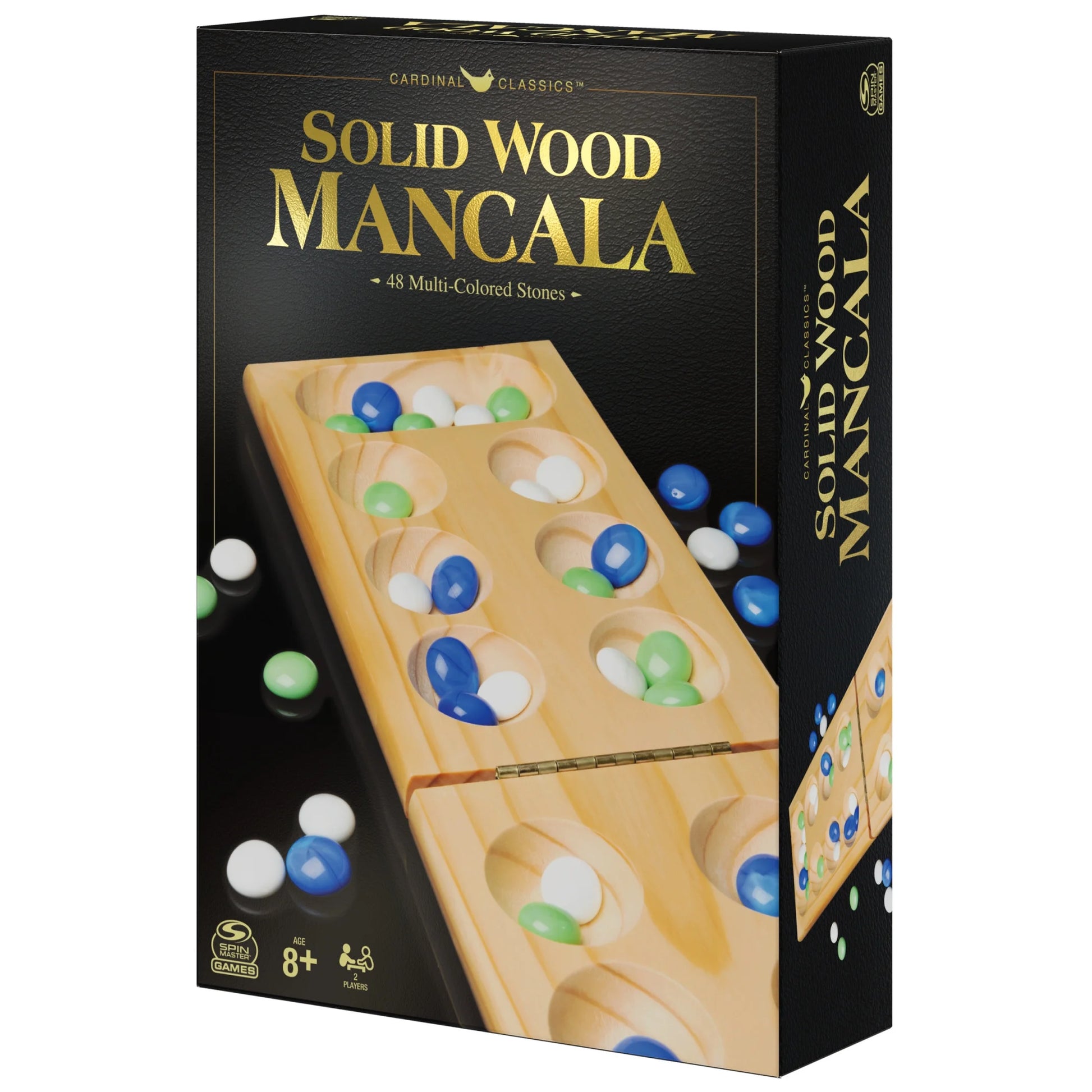 Spin Master Games, Mancala Strategy Board Game with Wood Board, for Ages 8+