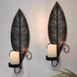 Wall Candle Sconce Holder Set of 2, Metal Wall Candle Holder, Hanging Wall Mounted Decorative Candle Holder for Living Room Bedroom Dining Room
