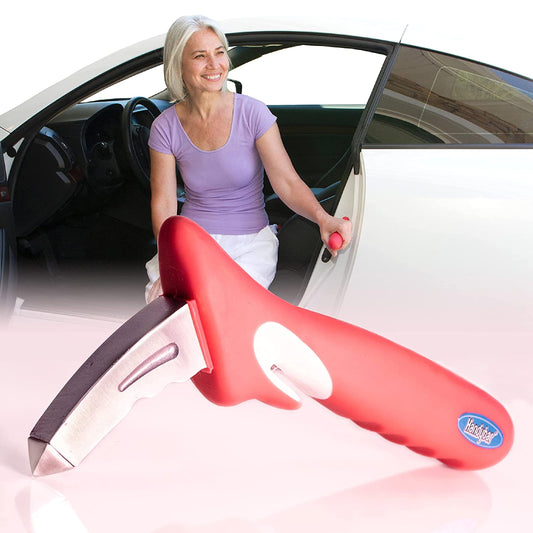 Handy Bar, Automotive Standing Aid with Seatbelt Cutter and Window Breaker