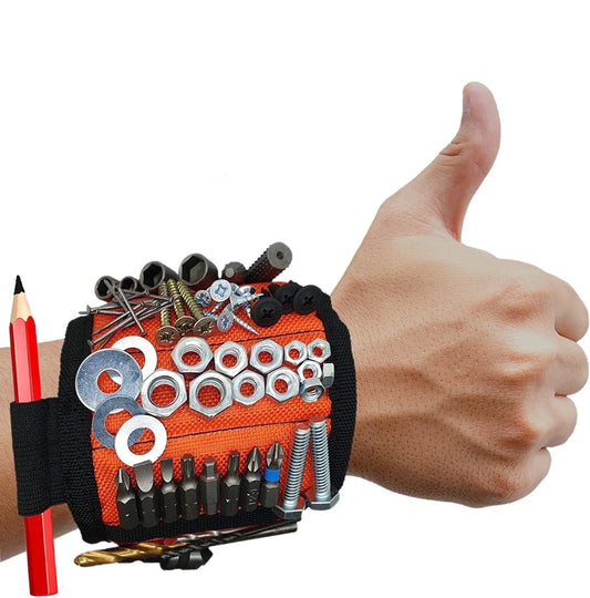 Magnetic Wristband, Perfect Stocking Stuffers for Men, Tool Belt Magnetic Wristband for Holding Screws, Nails, Drill Bits, Cool Gifts Gadgets for Men, Women, Dad, Husband, Carpenters
