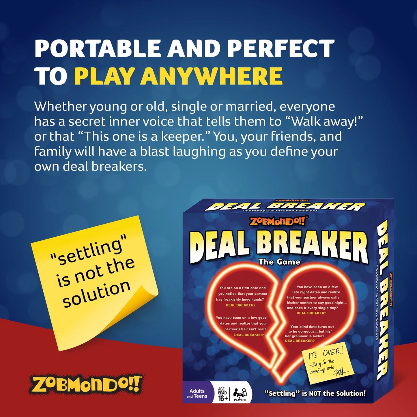 Deal Breaker Adult Card Game for Date Night or Parties, Ages 16+