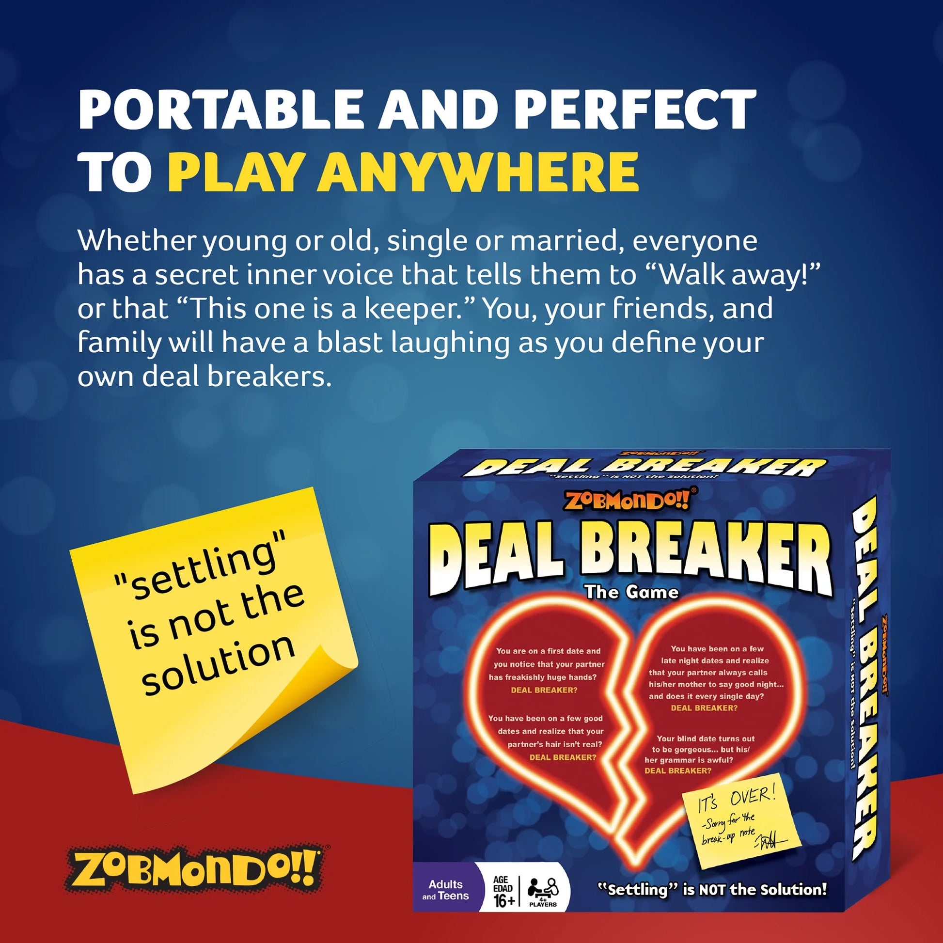 Deal Breaker Adult Card Game for Date Night or Parties, Ages 16+