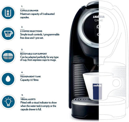 Classy Mini Espresso Coffee Machine,  Expert Espresso Capsule Compatibility