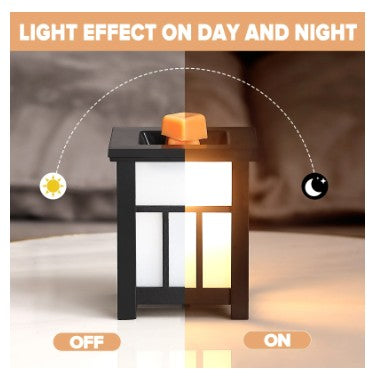 🕯️ UNTIMATY Wood Wax Melt Warmer – Elegant Aromatherapy Lamp with Candle-Style Glow