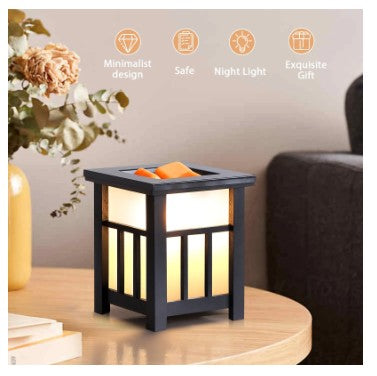 🕯️ UNTIMATY Wood Wax Melt Warmer – Elegant Aromatherapy Lamp with Candle-Style Glow