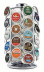 36Ct K-Cup Pod Storage Carousel  Coffee Pod Storage Carousel, Holds and Organizes 36 K-Cup Pods, Chrome