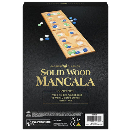 Spin Master Games, Mancala Strategy Board Game with Wood Board, for Ages 8+