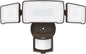 LED Security Light Motion Sensor Light Outdoor, 38W 4200LM Motion Security Light, 5500K, IP65 Waterproof, 3 Head Motion Detected Flood Light for Garage, Yard, Porch (Not Solar Powered, Brown)