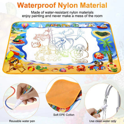 Water Doodle Mat, 40X32 Inches Water s for Toddlers 1-3, Water , Painting Mat Kids Educational Learning Toys 2 3 4 5 6 Year Old Girl Birthday Gifts