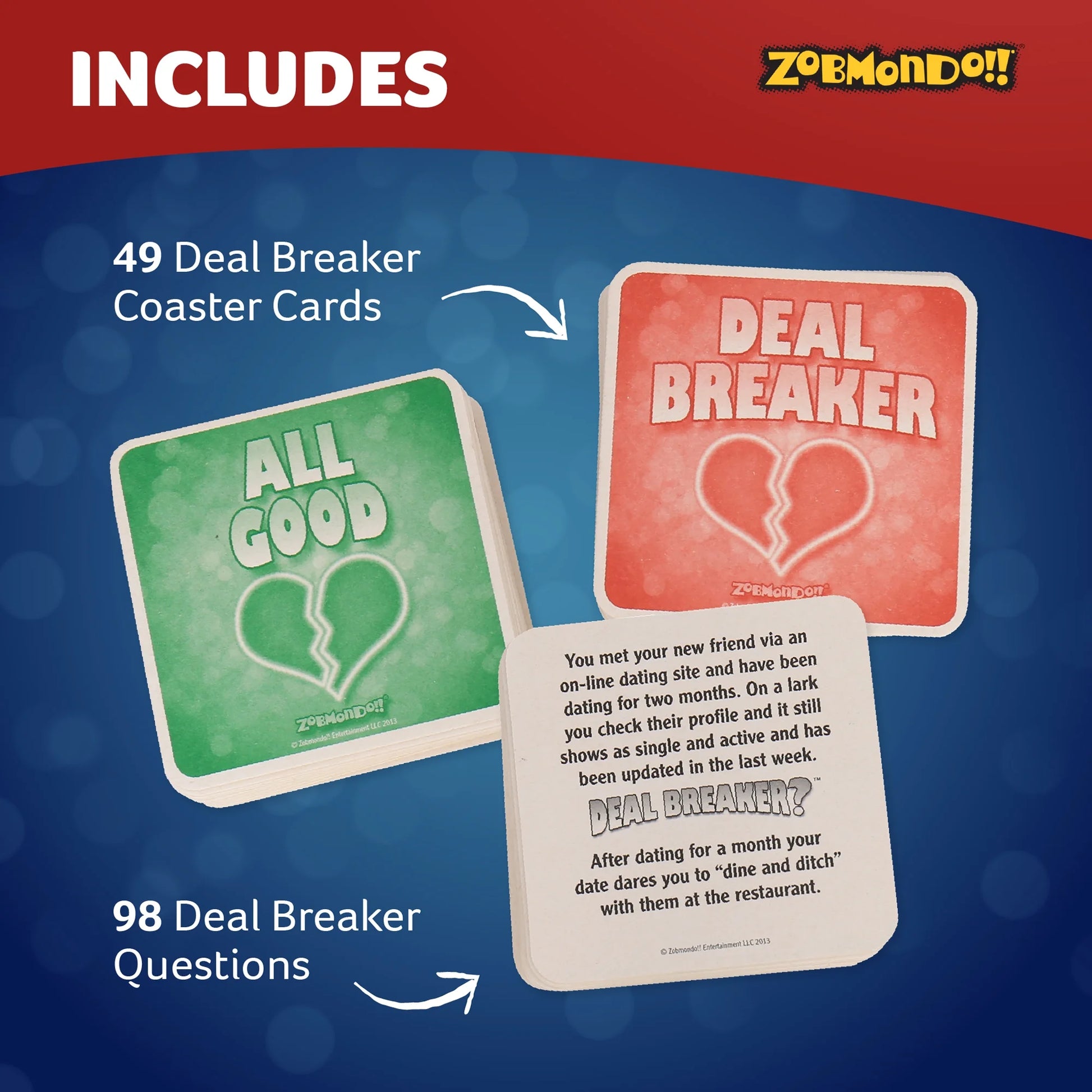 Deal Breaker Adult Card Game for Date Night or Parties, Ages 16+