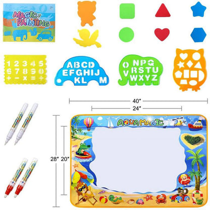 Water Doodle Mat, 40X32 Inches Water s for Toddlers 1-3, Water , Painting Mat Kids Educational Learning Toys 2 3 4 5 6 Year Old Girl Birthday Gifts
