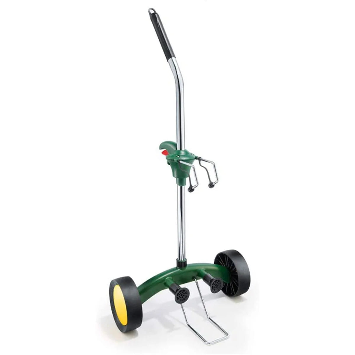 Potted Plant Mover Dolly Green with Rubber Flat Free round Wheels Stainless Steel Garden Pot Mover for Flower Trees