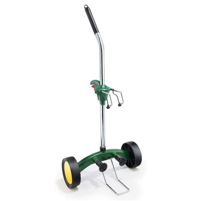 Potted Plant Mover Dolly Green with Rubber Flat Free round Wheels Stainless Steel Garden Pot Mover for Flower Trees
